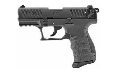Walther Arms P22 Q 22LR Semi Auto Pistol - 10+1 Rounds | 3.4" Barrel | Polymer Grips | Gray | 3-Dot Sights