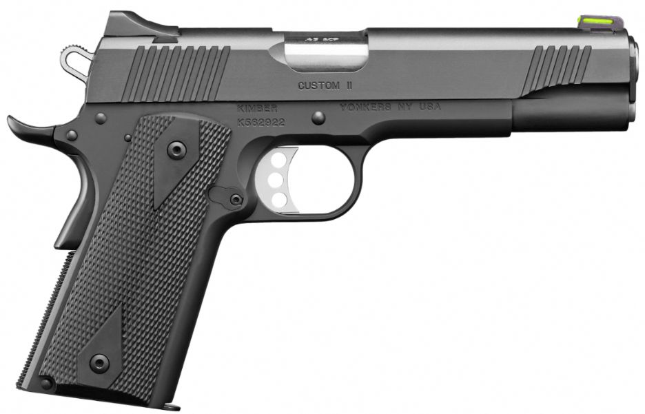Kimber Custom ll (GFO) 10mm 5" Blue - 8 Rounds | 5" Barrel | Rubber Grips | Blue/Black | 3-Dot Sights