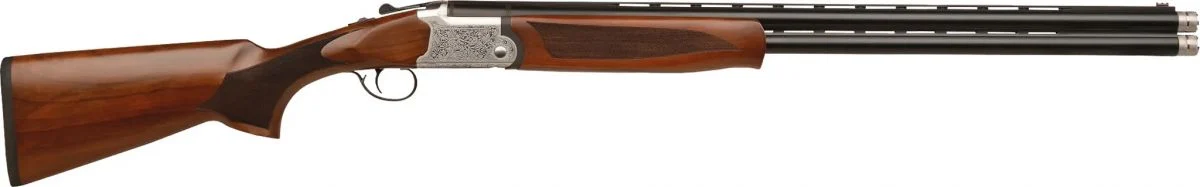 GForce Arms GF5 Plush Engraved 12 Gauge Break Action Shotgun - 2 Rounds | 28" Barrel | 3" Chamber | Turkish Walnut Stock | Stainless/Silver