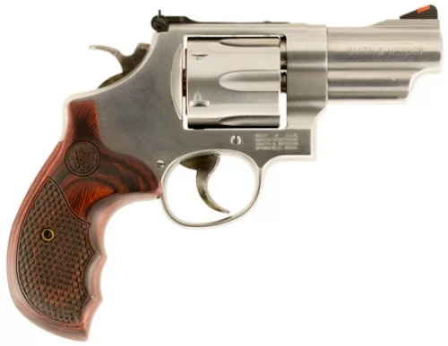 Smith & Wesson Model 629 Deluxe 3" 44mag Revolver - 6 Rounds | 3" Barrel | Wood Grips | Stainless/Silver | 3-Dot Sights