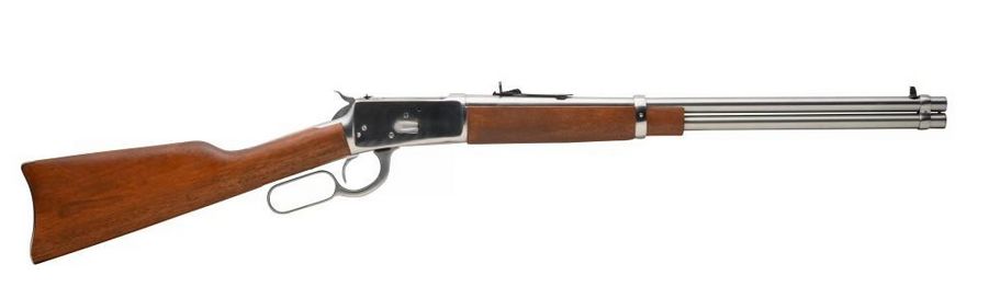 Rossi USA R92 Lever Action Carbine 44 Mag 20" 10+1 - 10+1 Rounds | 20" Barrel | Wood Stock | Stainless/Silver