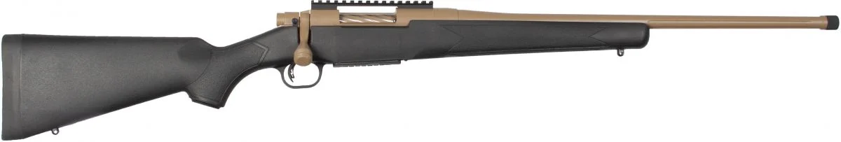 Mossberg & Sons Patriot Predator 308 Winchester Bolt Action Rifle - 5+1 Rounds | 22" Barrel | Black Synthetic Stock | Synthetic | FDE/Tan