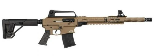 Escort DF12 12ga 18" Flat Dark Earth 5+1 - 5+1 Rounds | 18" Barrel | 3" Chamber | Fixed Stock | Synthetic | FDE/Tan
