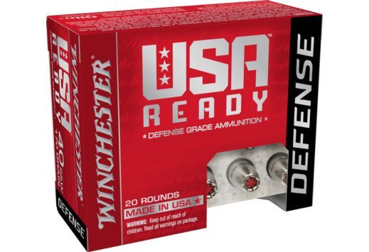 Winchester USA Ready Hollow Point 40 S&W Ammo 155gr 20 Round Box - Brass Casing