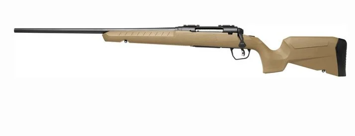 Savage 2 Flat Dark Earth COMPACT Left Hand 308 - 4+1 Rounds | 20" Barrel | FDE Synthetic Stock | Blue/Black