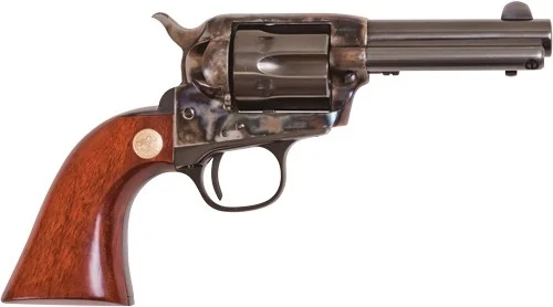 Cimarron Model P Jr. 3.5" 38 Special Revolver - 6 Rounds | 3.5" Barrel | Wood Grips | Blue/Black | 3-Dot Sights