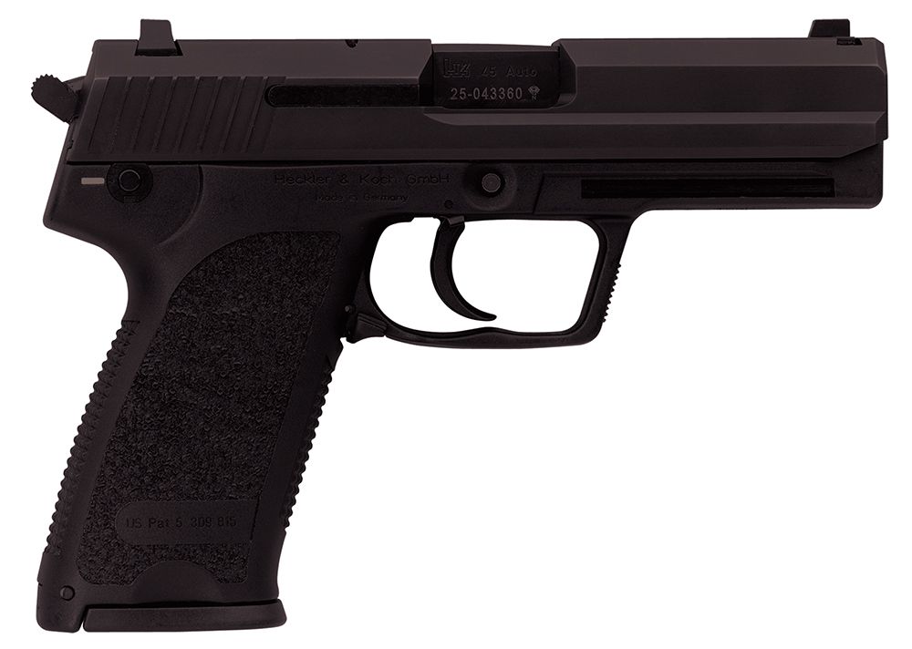 Heckler & Koch H&K USP V7 LEM 45 ACP 4.41" 12+1 (2) Black Blued Steel Slide Black Polymer Grip - 12+1 Rounds | 4.41" Barrel | Polymer Grips | Blue/Black | 3-Dot Sights