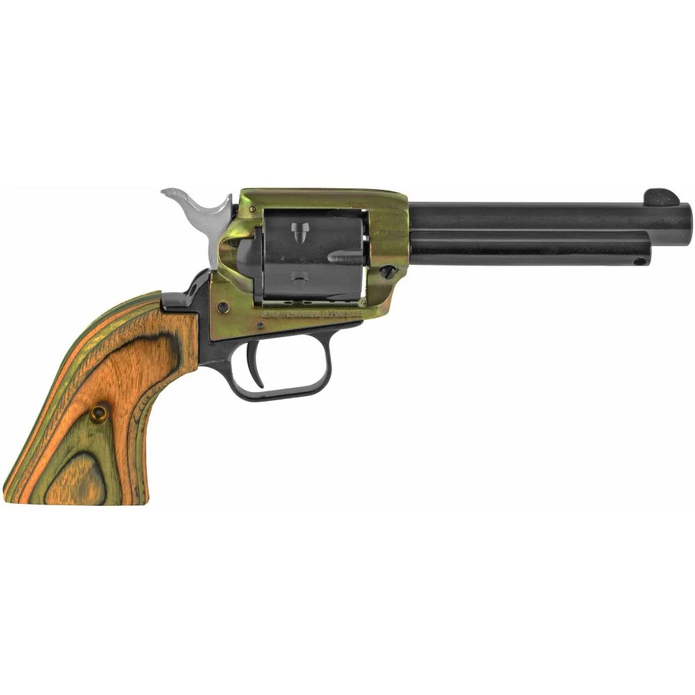 Heritage Manufacturing Rough Rider 22 Long Rifle / 22 Magnum / 22 WMR Revolver - 6 Rounds | 4.75" Barrel | Wood Grips | 3-Dot Sights