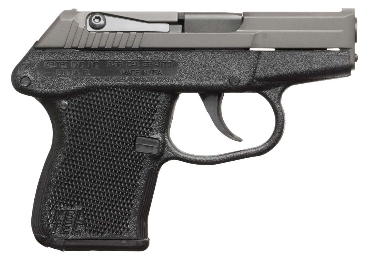 Kel-Tec P-32 32 ACP Semi Auto Pistol 2.7" Black, 7+1 - 7+1 Rounds | 2.7" Barrel | Polymer Grips | Black | 3-Dot Sights