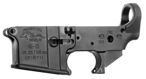 Anderson Manufacturing AR-15-A3 Stripped 223 Remington/5.56 NATO Lower Receiver - Aluminum Chassis | Blue/Black