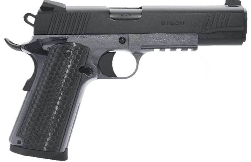 Girsan Untouchable 1911, 45ACP, 5" Barrel, Steel, Two Tone Finish, Black and Silver, 8 Rounds - 8+1 Rounds | 5" Barrel