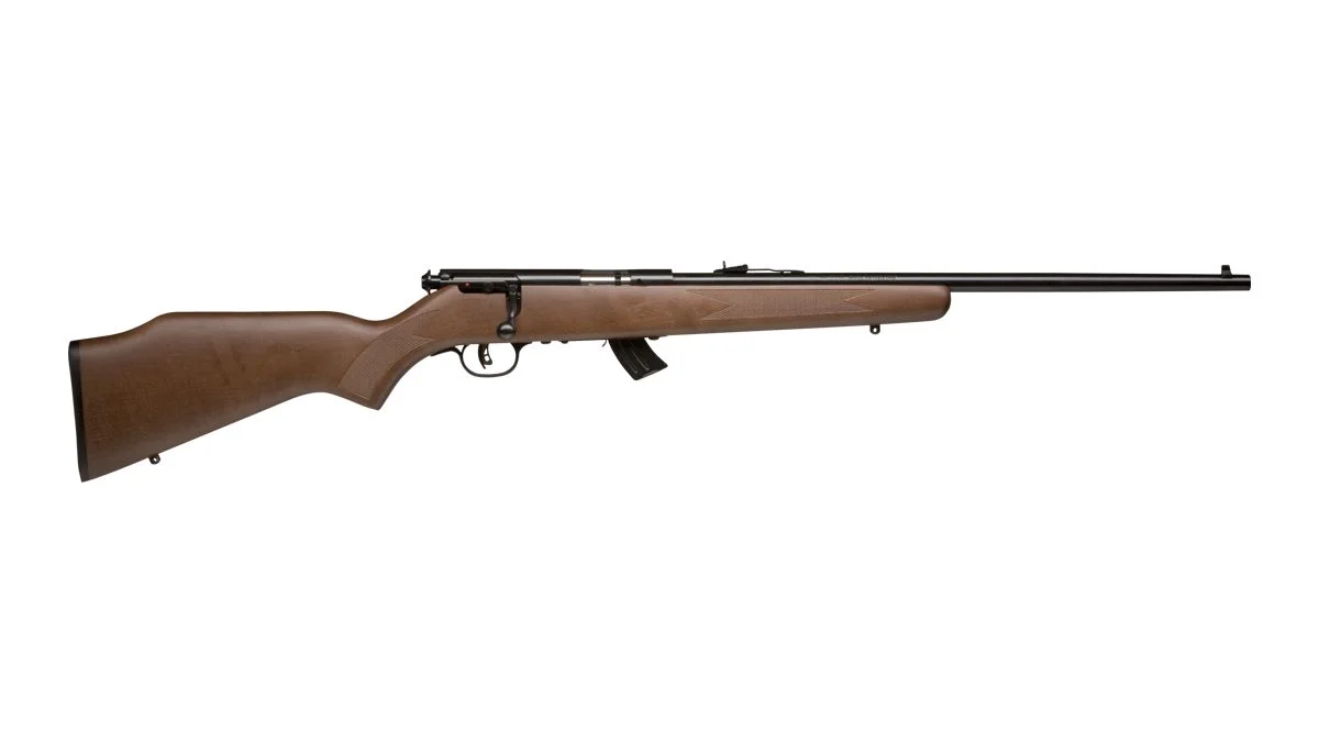 Savage Arms Mark II GL Left Hand 22LR Bolt Action Rifle- 10+1 Rounds | 20.75" Barrel | Wood Stock | Blue/Black