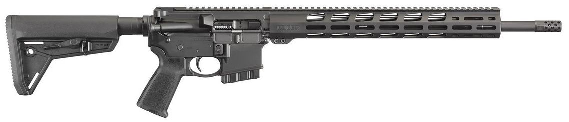 Ruger AR-556 MPR 18" 223 Remington/5.56 NATO AR15 Semi Auto Rifle - 10 Rounds | 18" Barrel | Adjustable Stock | Synthetic | Blue/Black