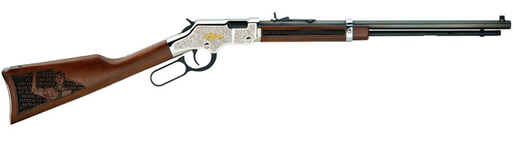 Henry Golden Boy Salute to Scouting 22 S/L/LR Lever Action Repeater Lever 22 Long - 16+1 Rounds | 20" Barrel