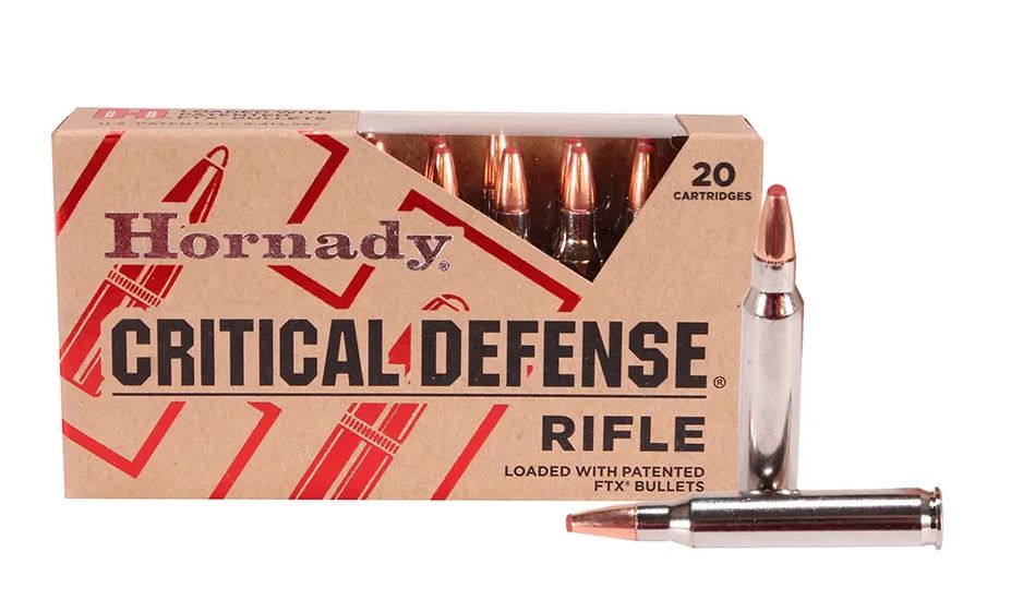 Hornady Critical Defense 223 Rem 55 gr Flex Tip eXpanding 20rd box - Brass Casing