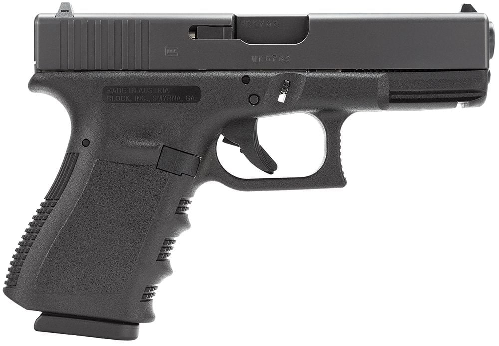 Glock G23 Gen3 Compact CA Compliant 40 S&W Pistol - 10+1 Rounds | 4.01" Barrel | Polymer Grips | Blue/Black | Glock Fixed Rear Sights