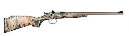 Crickett Mossy Oak Break-Up/Stainless Youth 22 Long Rifle Bolt Action Rifle - 1 Round | 16.12" Barrel | Mossy Oak Break-Up Stock | Synthetic | Gray