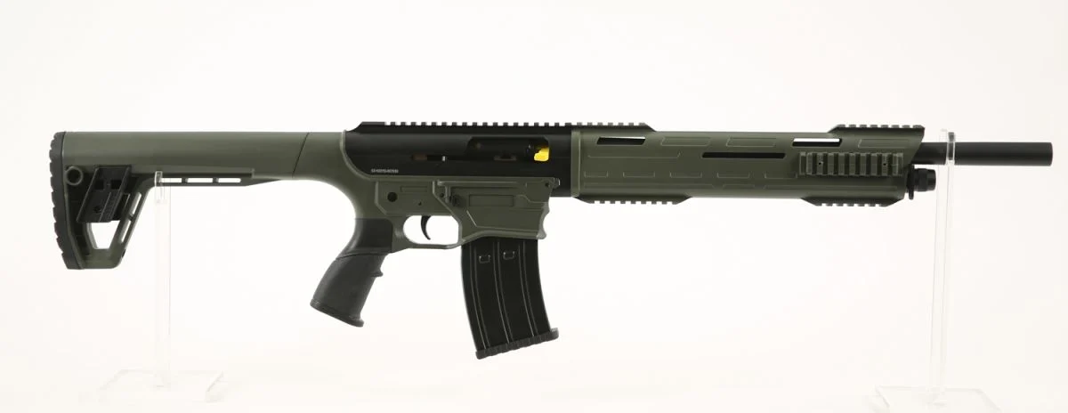 SDS Tokarev USA TBP AR 12GA Semi-Auto 18.5" 5 Round in Olive Drab Green - 5+1 Rounds | 18.5" Barrel | 3" Chamber | Olive Drab Green Stock | Synthetic
