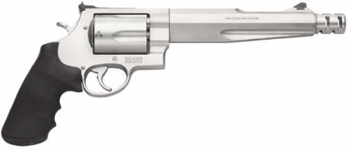 S&W Performance Center Model 500 7.5" 500 S&W Revolver - 5 Rounds | 7.5" Barrel | Polymer Grips | Stainless/Silver | 3-Dot Sights