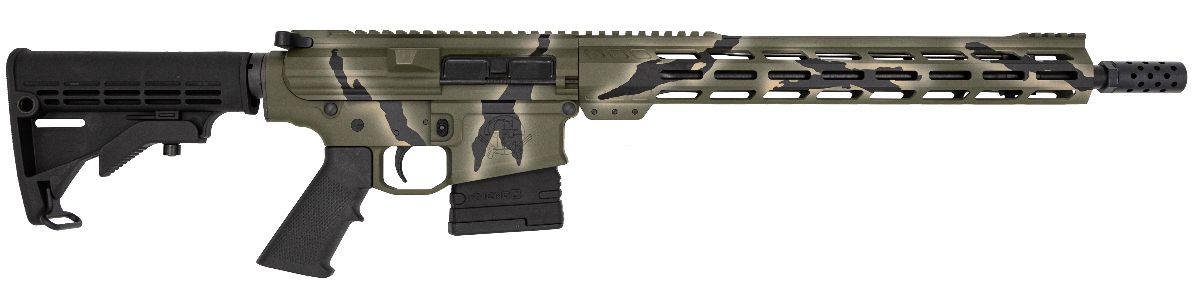 GLFA 308 Winchester Semi-Auto Rifle - 10 Rounds | 16" Barrel | 6-Position Stock | Synthetic | Camo