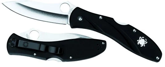 Spyderco Folding Knife w/Plain Edge