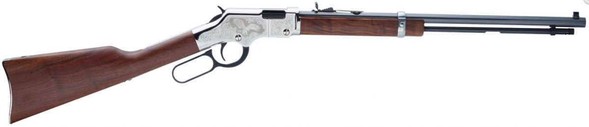 Henry Silver Eagle 2nd Edition .22 LROctagonal Barrel 20" Blued - 16+1 Rounds | 20" Barrel | Walnut Stock | Wood | Blue/Black