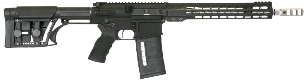 Armalite Competition 308 Winchester/7.62 NATO AR10 Semi Auto Rifle - 25+1 Rounds | 13.5" Barrel | MBA-1 Stock | Synthetic | Blue/Black