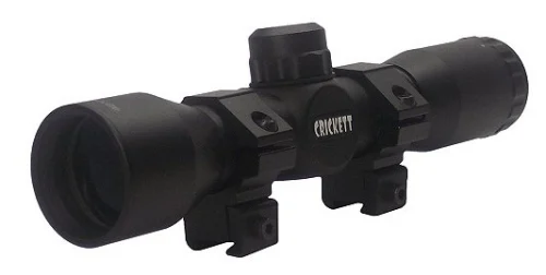 Crickett Quick Force 4x 32mm Rifle Scope - 3.50" Eye Relief | 32 ft @ 100 yds Field of View | 4x Fixed Magnification | 7.70" Length