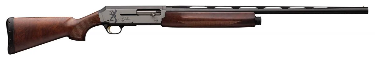 Browning Silver Hunter Semi-Auto 12 Gauge, 3" Chamber, 28" Barrel, Turkish Walnut, 4 Rounds - 4+1 Rounds | 28" Barrel | 3" Chamber | Turkish Walnut Stock | Blue/Black