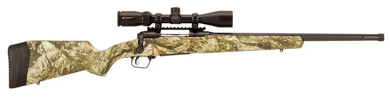 Savage 110 Apex Predator XP .223 Rem Bolt Action Rifle - 4+1 Rounds | 20" Barrel | Mossy Oak Mntn Country Range Stock | Synthetic | Blue/Black
