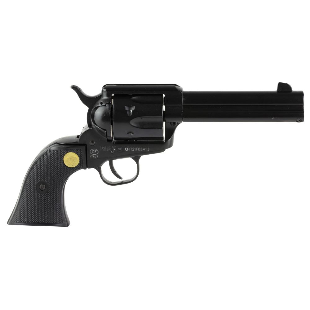 Chiappa SAA 1873 Blued/Black 6 Round 22 Long Rifle / 22 Magnum / 22 WMR Revolver - 6 Rounds | 4.75" Barrel | Polymer Grips | Blue/Black