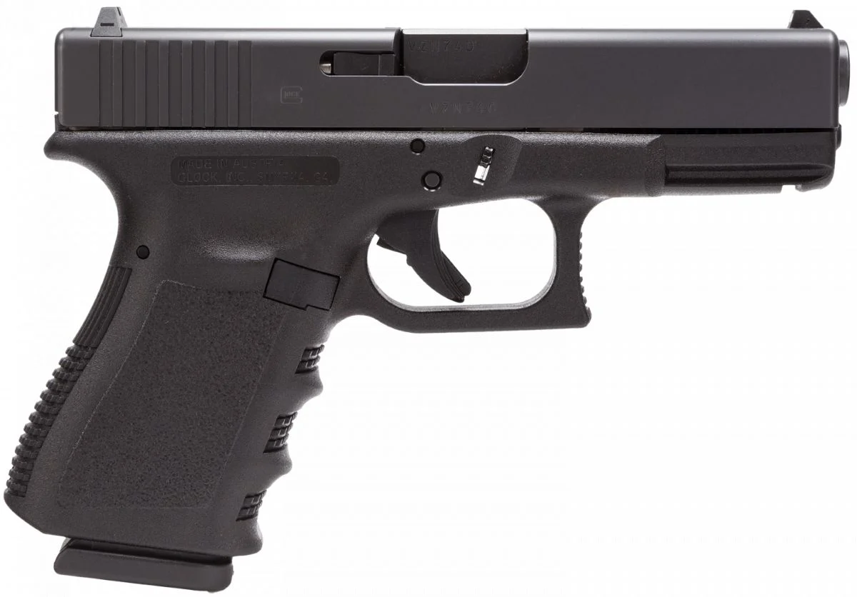 Glock G23 Gen3 .40 S&W Semi Auto Pistol - 13+1 Rounds | 4.02" Barrel | Polymer Grips | Blue/Black | Glock Fixed Rear Sights
