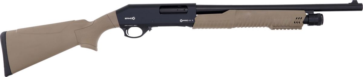 Ermox XPRO-B S 12 Gauge Pump Shotgun - 5+1 Rounds | 18.5" Barrel | 3" Chamber | Synthetic