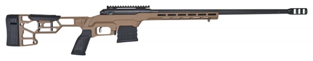 Savage Arms 110 Precision Left Hand 6.5mm Creedmoor- 10+1 Rounds | 24" Barrel | Flat Dark Earth Stock | Synthetic | Blue/Black