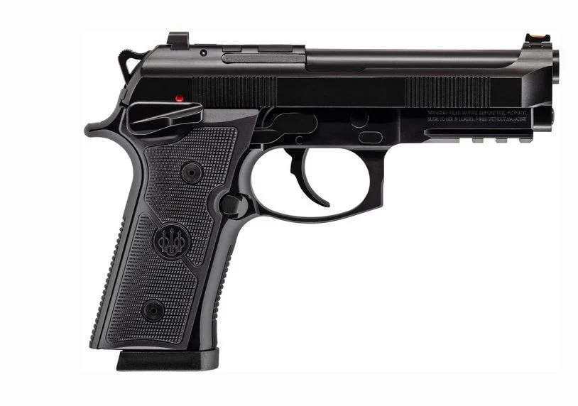 Beretta 92GTS Centurion 9mm Semi Auto Pistol - 18+1 Rounds | 4.25" Barrel | Polymer Grips | Black | Fiber Optic Sights