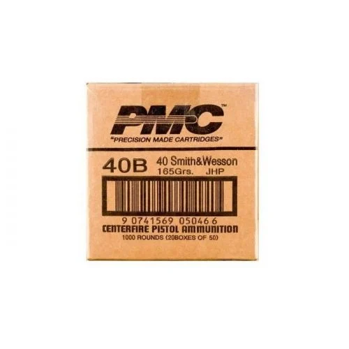 PMC .40 S&W Handgun Ammo - 165 Grain | JHP | 1000rd Case
