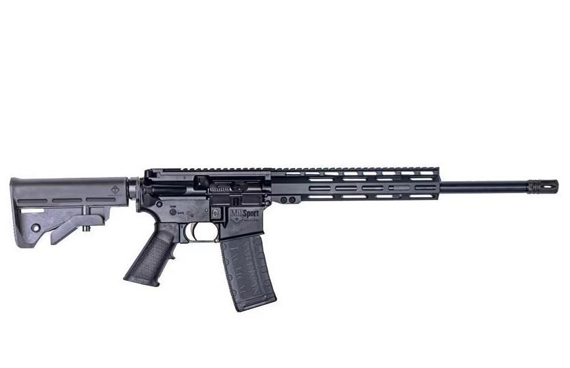 ATI MIL-Sport .223 Wylde, 16" Barrel, Black, 10" MLOK Handguard, 30 Rounds - 30 Rounds | 16" Barrel | Black Stock | Synthetic