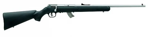Savage Arms Mark II FSS 22 Long Rifle Bolt Action Rifle - 10+1 Rounds | 21" Barrel | Fixed Stock | Synthetic | Stainless/Silver
