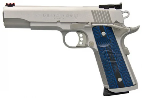 Colt Gold Cup Trophy 1911 9mm Semi Auto Pistol - 9 Rounds | 5" Barrel | Composite Grips | Stainless/Silver