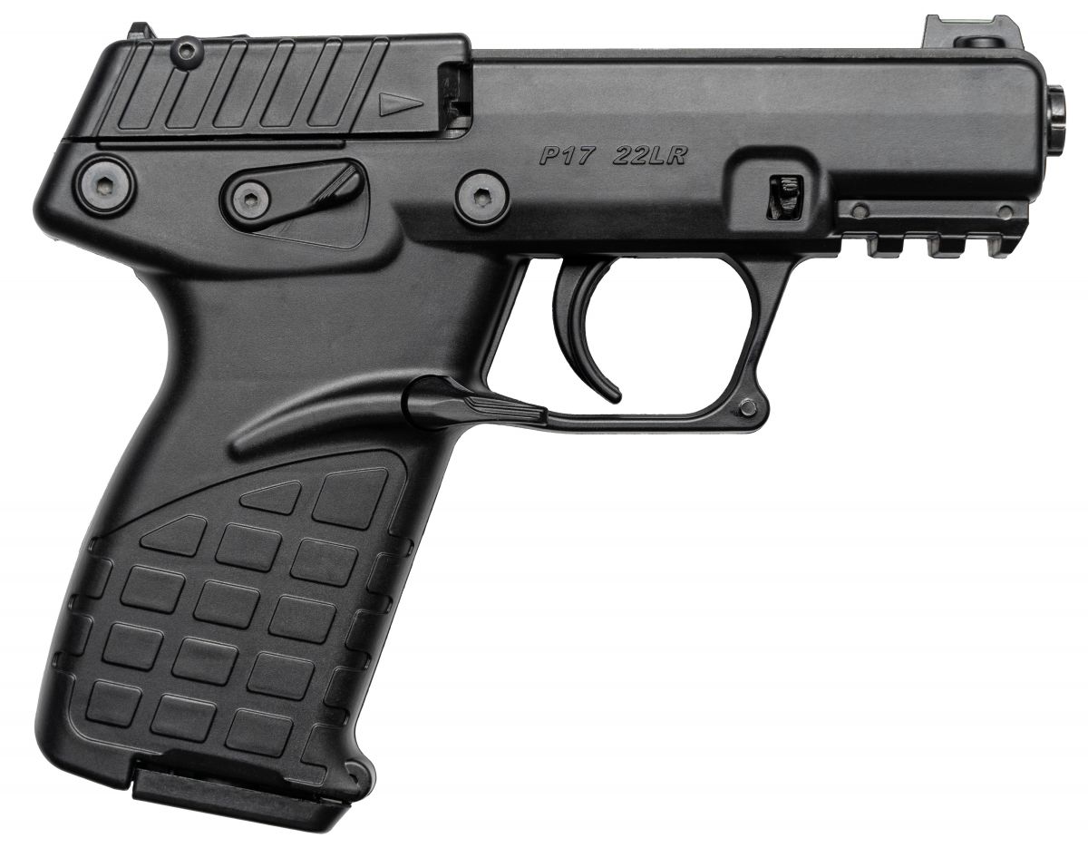 Kel-Tec P17 .22LR Pistol 3.9" Black Finish 16+1 - 16+1 Rounds | 3.93" Barrel | Black | 3-Dot Sights