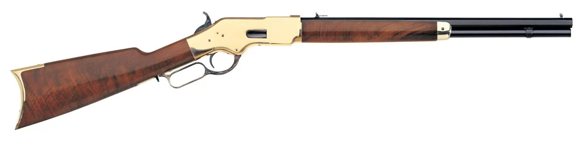 Taylors & Company 1866 45 Colt (LC) Caliber with 10+1 Capacity, 20" Blued Octagon Barrel, Brass Metal Finish & Walnut Stock - 10 Rounds | 20" Barrel | Walnut Stock | Wood | Blue/Black