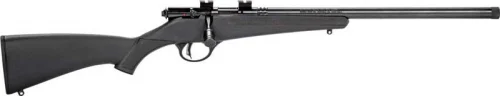 Savage Arms Rascal FV-SR Youth Right Hand Matte Black 22 Long Rifle Bolt Action Rifle - 1 Round | 16.13" Barrel | Black matte Stock | Synthetic | Blue/Black