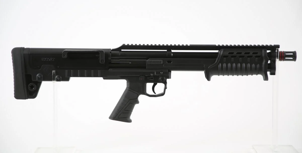 Escort Bulltac 20ga 18" Picatinny Rail, 5+1 - 5+1 Rounds | 18" Barrel | 3" Chamber | Black Stock | Synthetic | Blue/Black