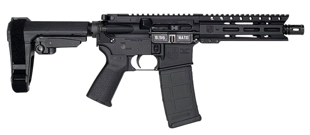 Diamondback DB15 Carbine Length 5.56 NATO Semi Auto Pistol - 30+1 Rounds | 7" Barrel | Polymer Grips | Black