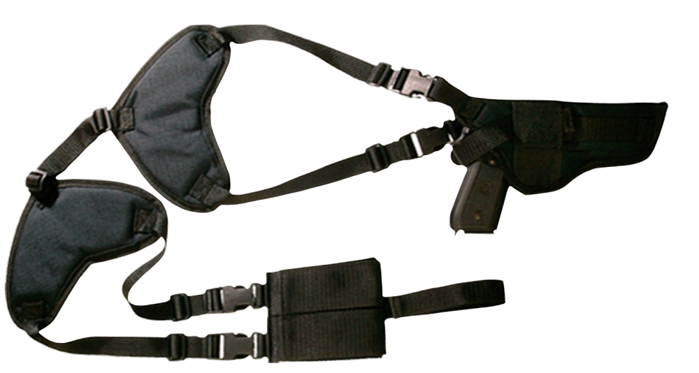Bulldog 31 Black Nylon - Black Color | 4-4.5" Large Frame Auto Gun Mod | Nylon Material | WSHD31 Model | Shoulder Harness Type