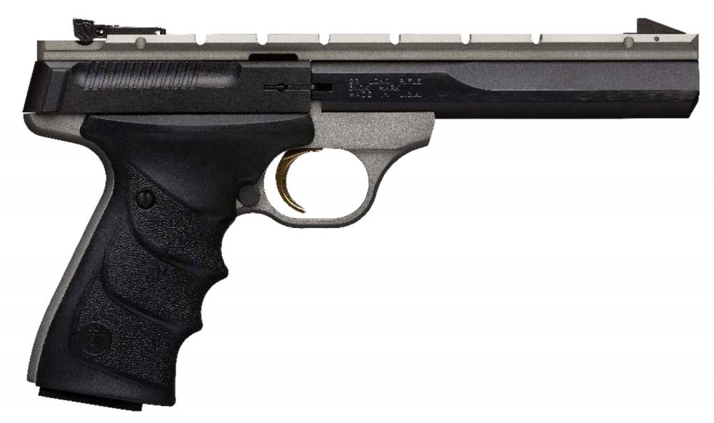 Browning Buck Mark Contour .22 LR 5.50" 10+1 Gray Anodized URX Textured Grip Panels - 10+1 Rounds | 5.5" Barrel