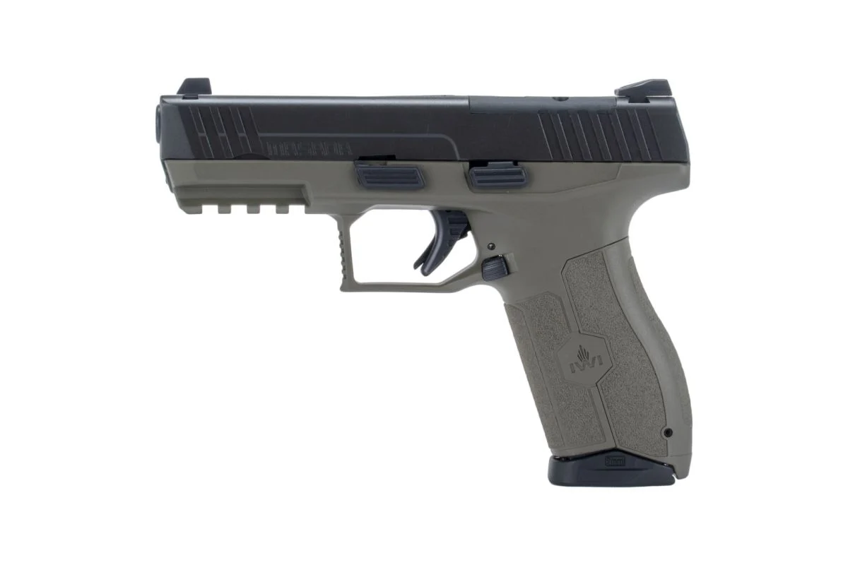 IWI US, Inc. Masada Optics Ready 9mm Semi Auto Pistol - 17 Rounds | 4.1" Barrel | Polymer Grips | Two-Tone | 3-Dot Sights