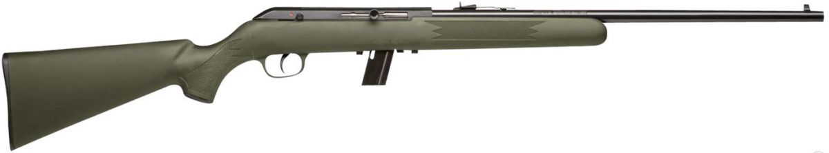 Savage Arms 64 F 22 LR Semi Auto Rifle - 10 Rounds | 21" Barrel | Green Stock | Synthetic