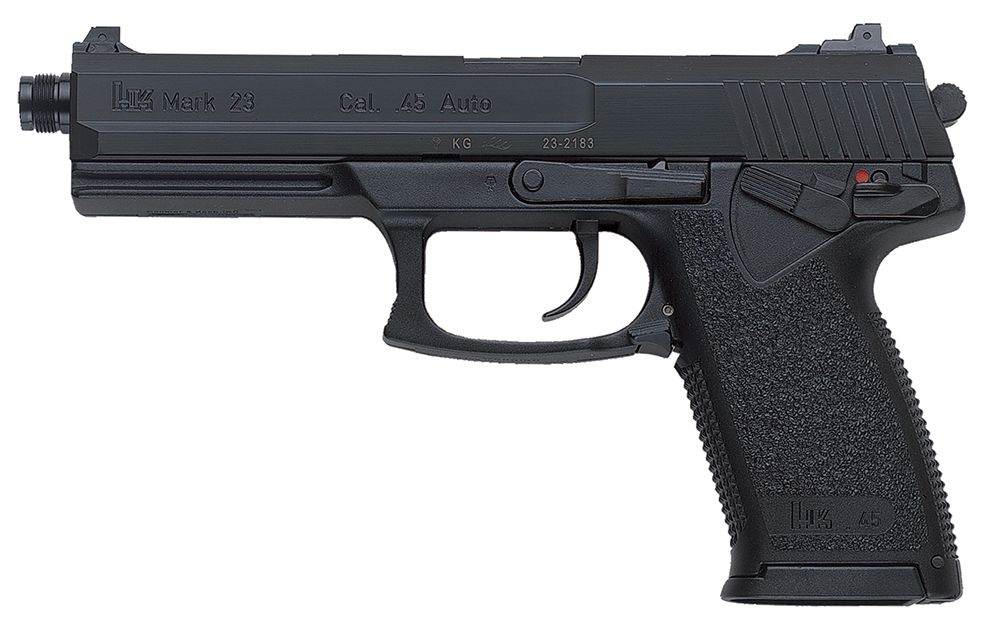 Heckler & Koch H&K Mark 23 .45 ACP 5.87" 12+1 (2) Blued Blued Steel Slide Black Polymer Grip - 12+1 Rounds | 5.87" Barrel | Polymer Grips | Blue/Black | 3-Dot Sights