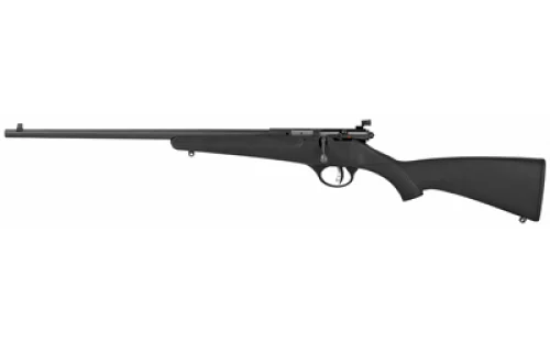 Savage Arms Rascal Youth Left Hand Matte Black 22 Long Rifle Bolt Action Rifle - 1 Round | 16.125" Barrel | Black Synthetic Stock | Synthetic | Blue/Black